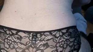 Gaping on 9 inches in lingerie