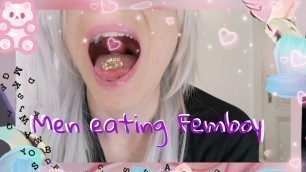 Giantic Femboy snacks humans