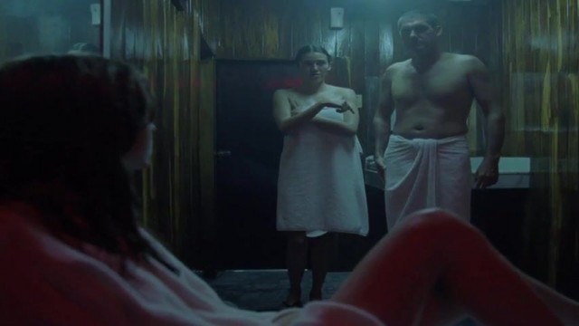 Nude Sex Scene in Sauna (Celebrity)