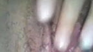 Close up hairy pussy creamy orgasm wet squirt-MC