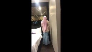 Sexy Hijabi Crossdresser Dances and Strips