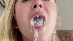 DD POV Closeup Cum in Mouth Cumplay (OF 6)