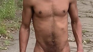 Married Twink Stripping Outside 1st time