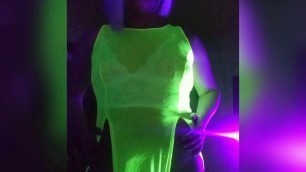 Alana Sparxxx black light tease