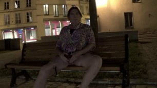 transgender travesti sounding dildo lingerie  outdoor 133a