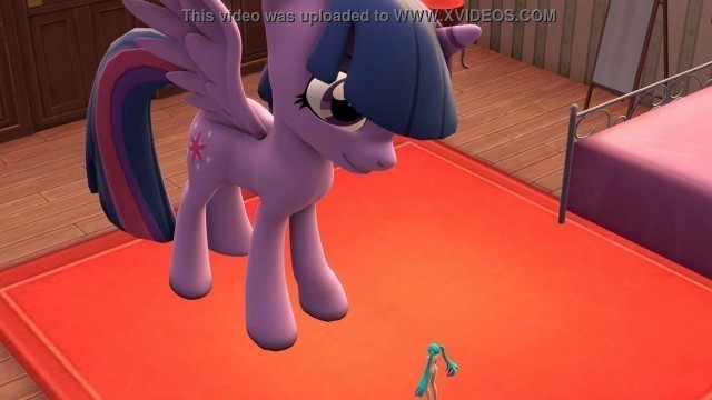 SFM Twilight Sparkle Shrinks and Anal Vores Miku