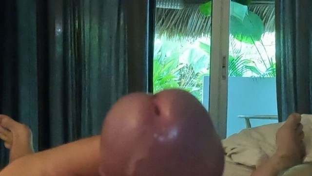 German Masturbation, Boy, POV, wet hot big cock, huge cumshot like a cross