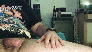 Chubby boy cums big after long edging session