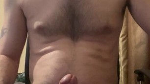 Wanking for you with cum