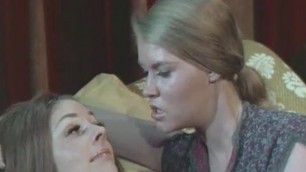 Busty Lesbian Girls Climaxing on Bed (1960s Vintage)