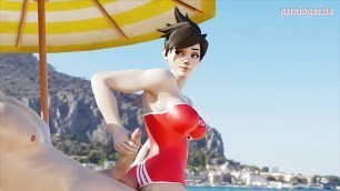 Beach Fun With Tracer