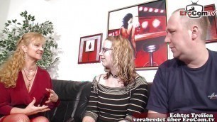 Real german normal couple make first time porn casting