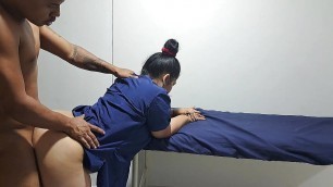 A relaxing massage for this sexy guy, he makes me so horny pt4 We end up fucking very well